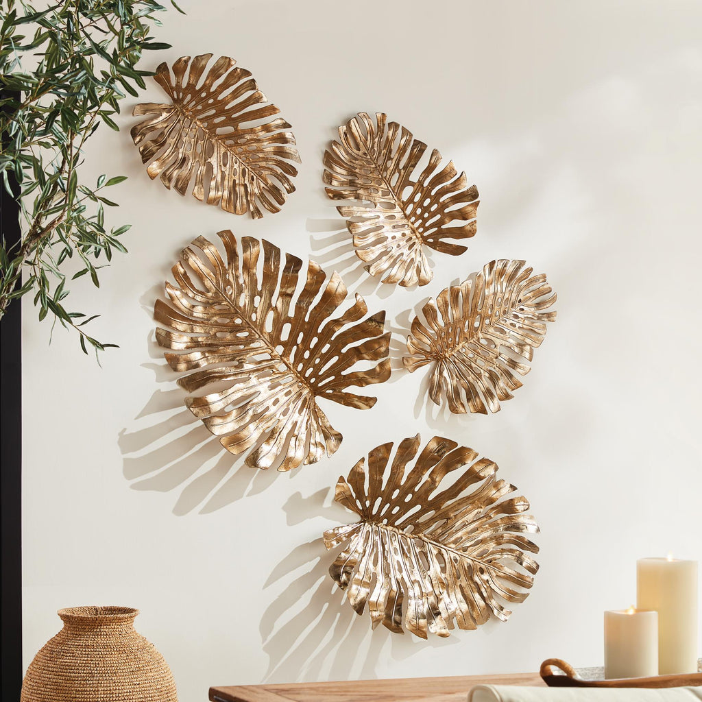 Napa Gold Monstera Wall Art