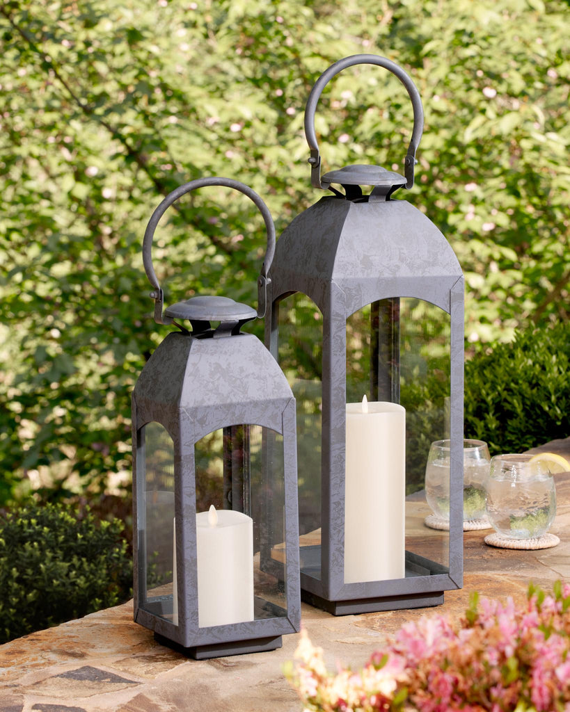 Napa Gray Antoinne Outdoor Lantern Large