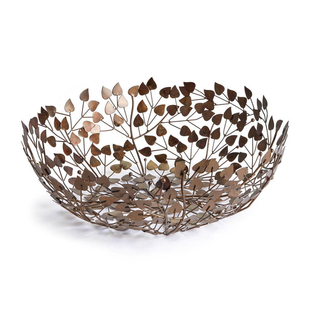 Napa Antique Brass Willow Decorative Bowl