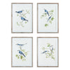 Napa Graywash/Blue Blue Birds Prints, Set Of 4