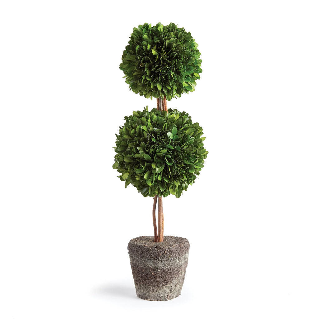 Napa Green Boxwood Double Sphere Topiary Drop-In 20"