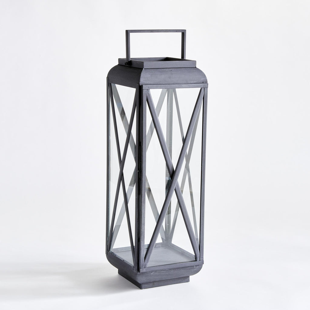 Napa Aged Zinc Terrazza Outdoor Lantern Large