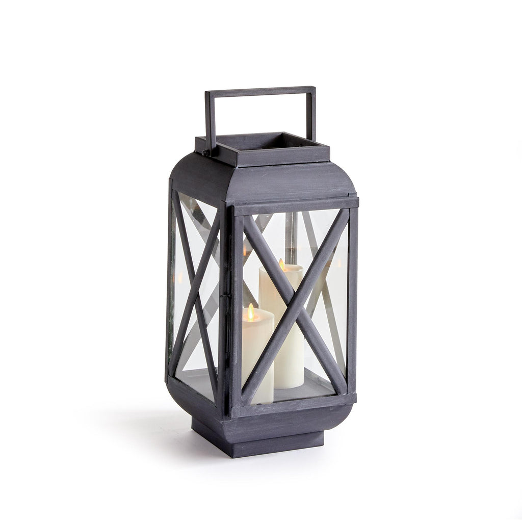 Napa Aged Zinc Terrazza Outdoor Lantern Small