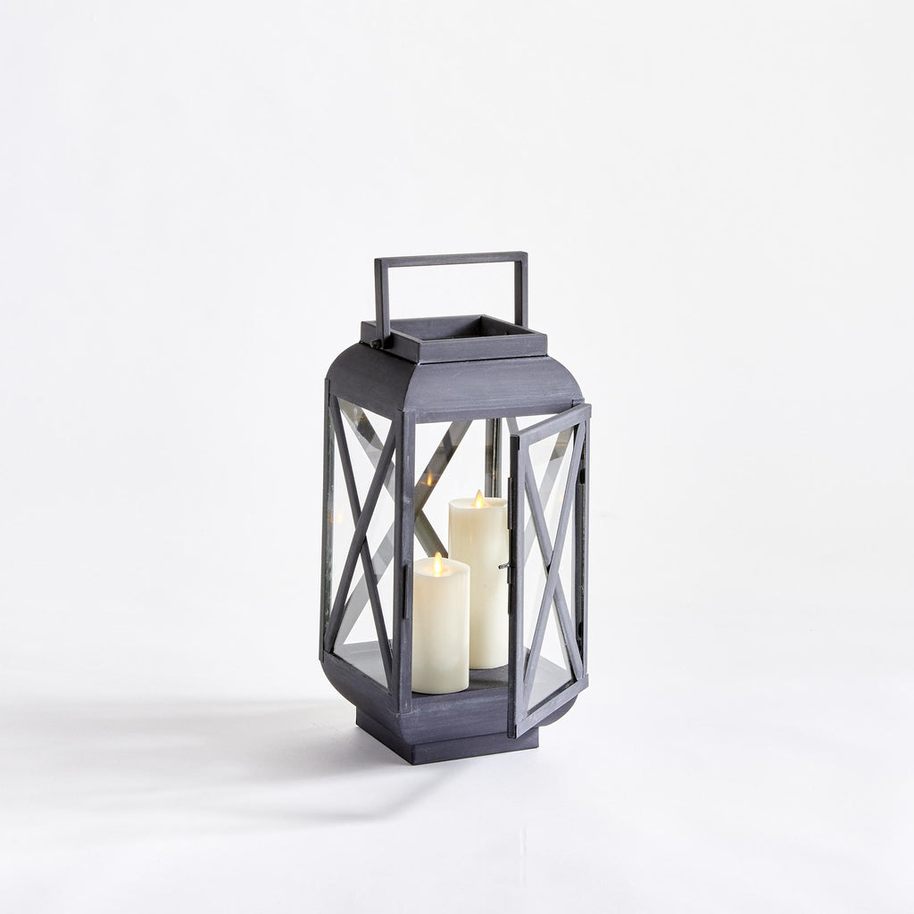 Napa Aged Zinc Terrazza Outdoor Lantern Small