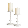 Napa White Abacus Petite Candle Stands St/2