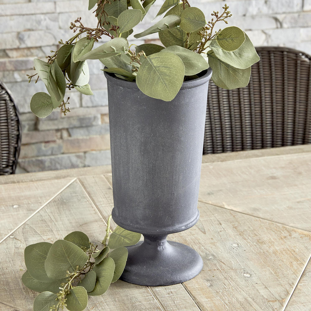 Napa Aged Zinc Terrazza Vase Small