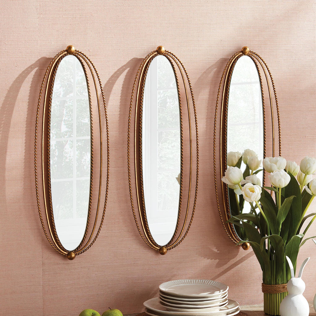 Napa Antique Gold Braiden Mirror