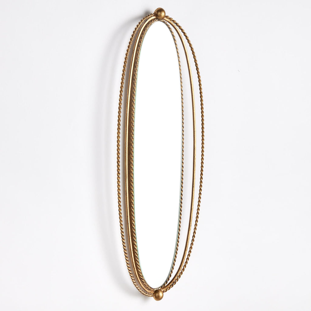 Napa Antique Gold Braiden Mirror