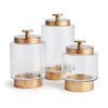 Napa Antique Gold Braiden Canisters, Set Of 3