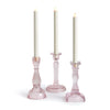 Napa Pink Estella Taper Holders Large, Set Of 3