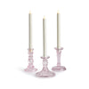 Napa Pink Estella Taper Holders Small, Set Of 3