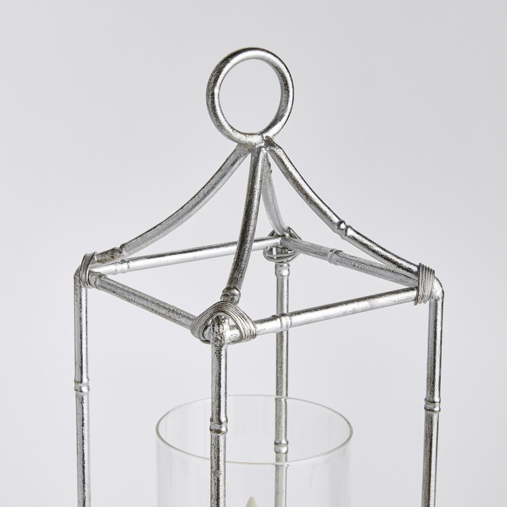 Napa Antique Silver Daphne Lantern Large