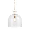 Napa Clear/Brass Belle Grande Pendant