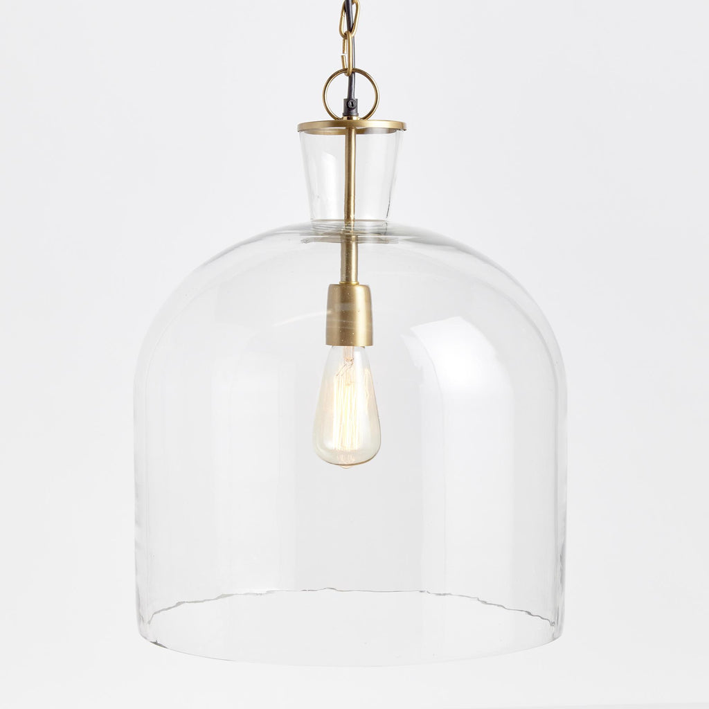 Napa Clear/Brass Belle Grande Pendant