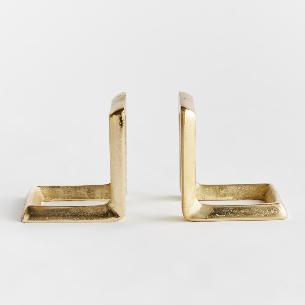 Napa Gold Strofi Bookends, Set Of 2