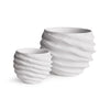 Napa White Echols Pots, Set Of 2