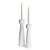 Napa White Colton Candlestands, Set Of 2