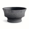 Napa Washed Black Cedric Decorative Footed Bowl