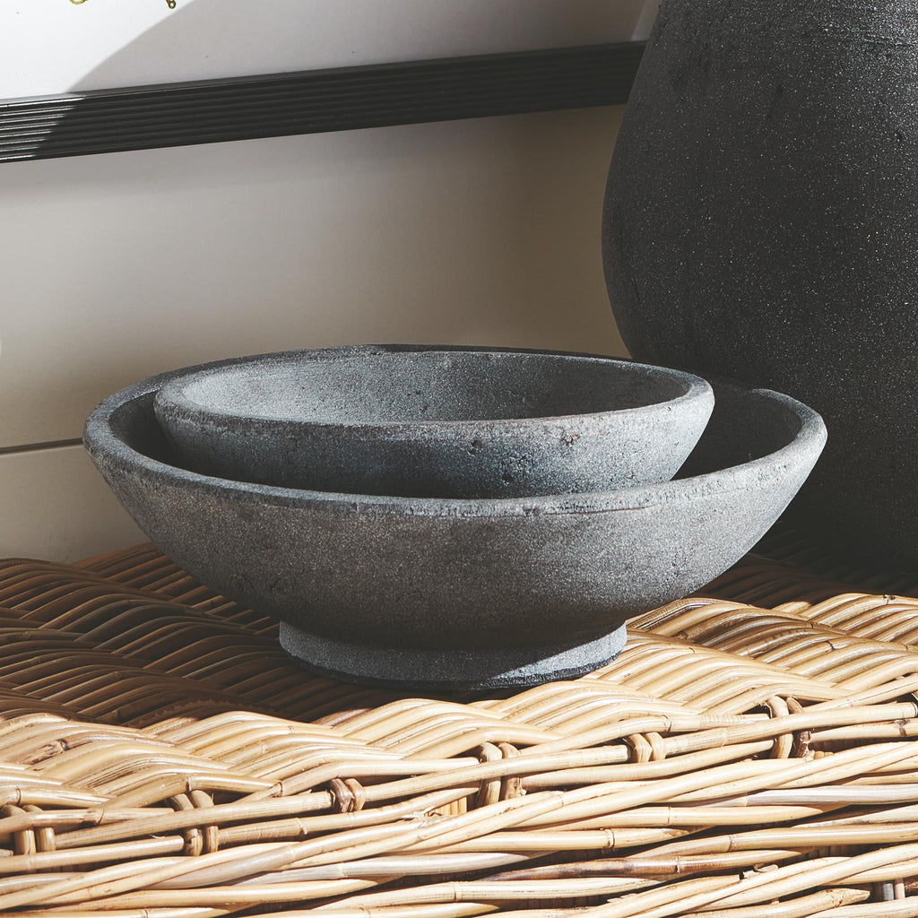 Napa Washed Black Cedric Decorative Bowls