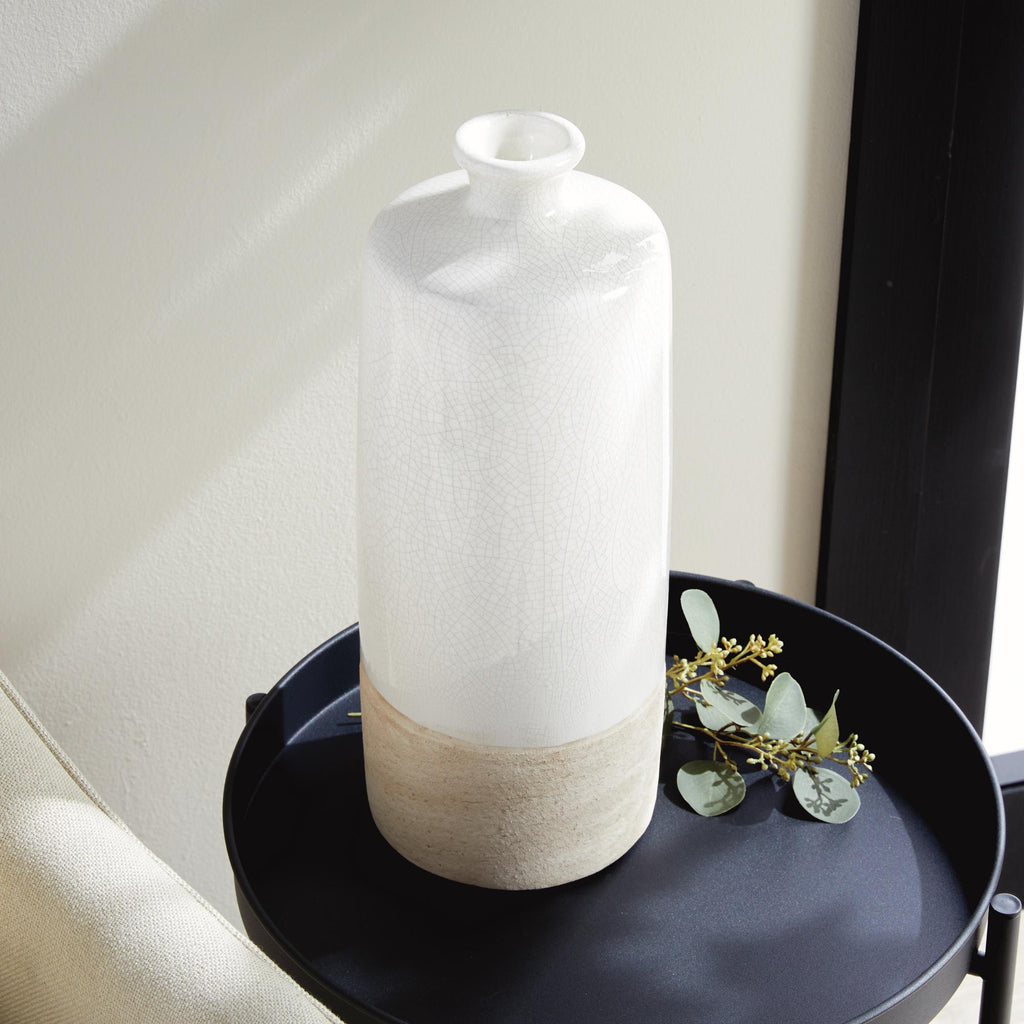 Napa Cream/Natural Leona Bottle Vase Large