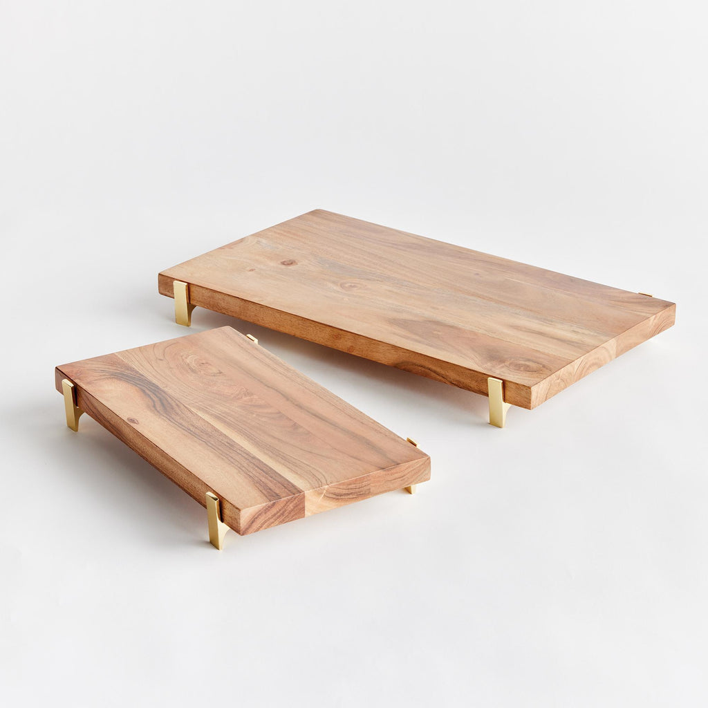 Napa Brown Cherie Serving Boards, Set Of 2