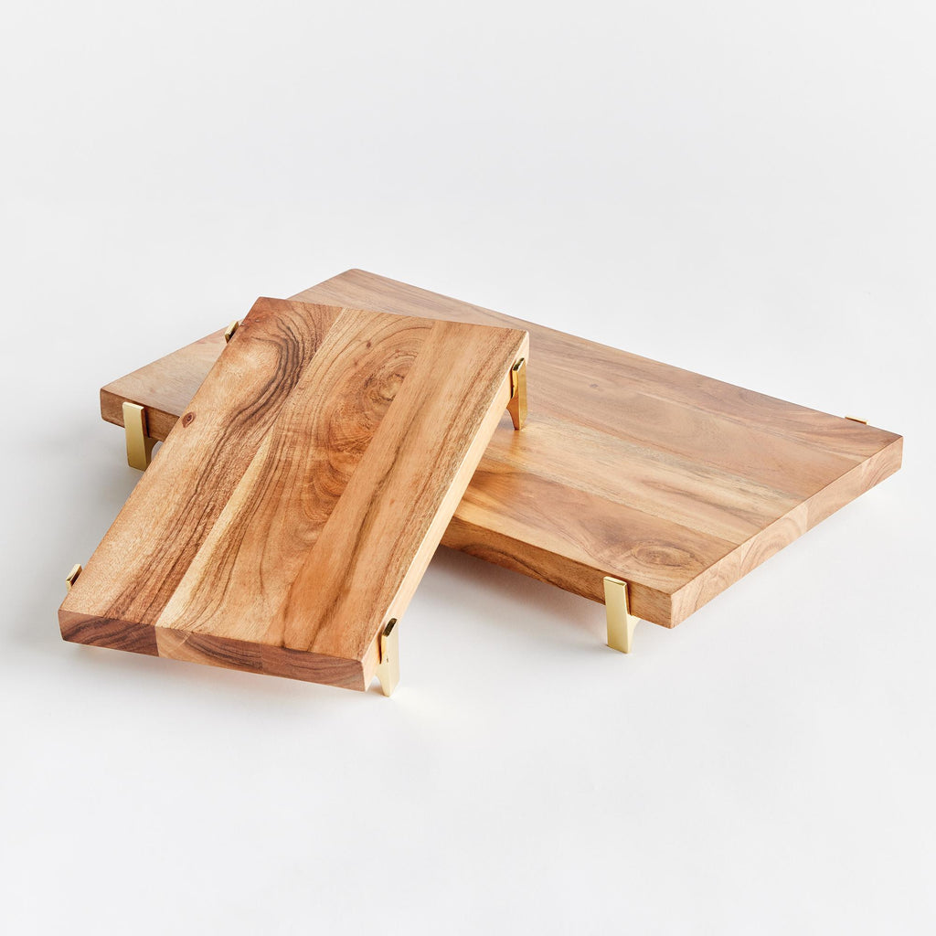 Napa Brown Cherie Serving Boards, Set Of 2