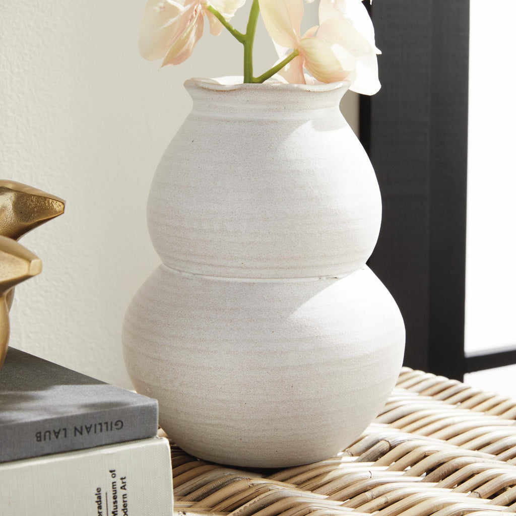 Napa White Chyrssa Vase Large