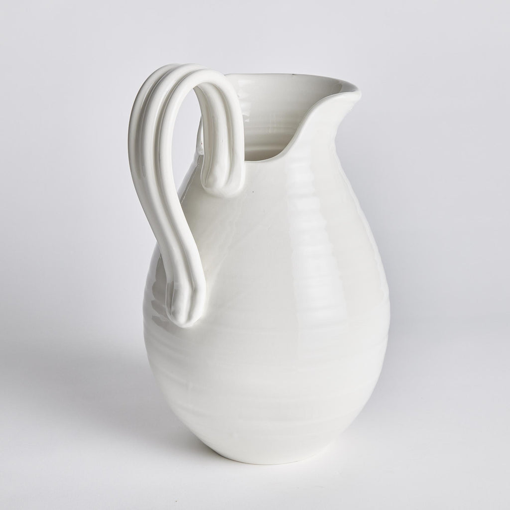 Napa White Modena Decorative Pitcher Small