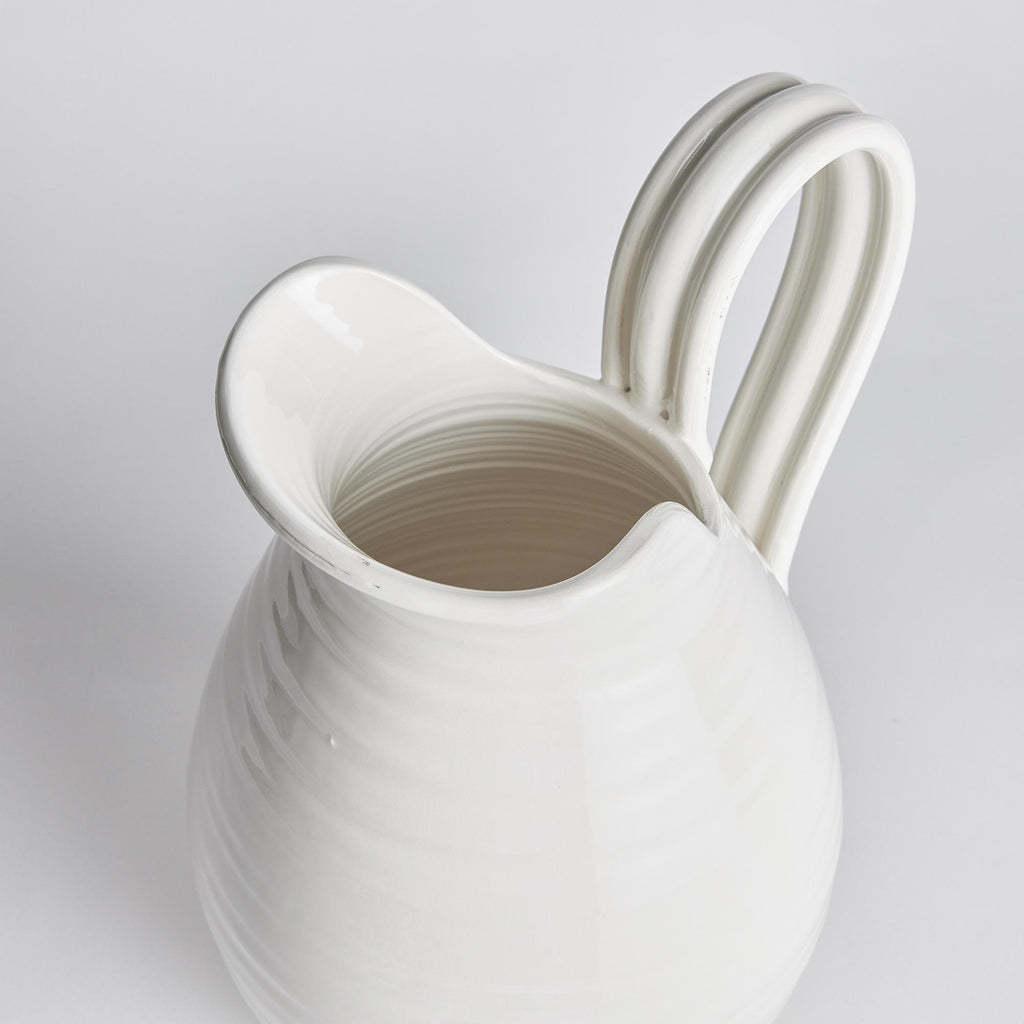 Napa White Modena Decorative Pitcher Small