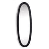 Napa Black Lamelle Oval Mirror