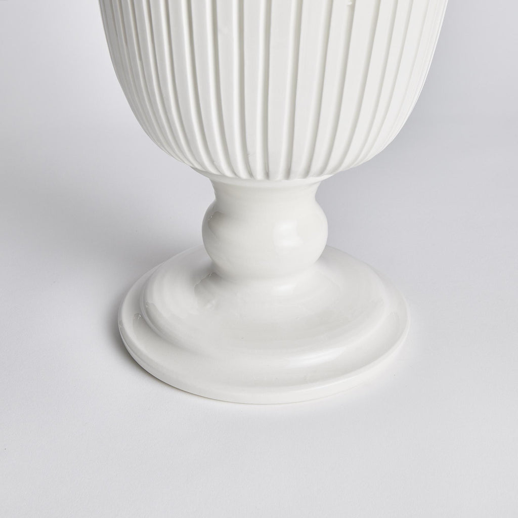 Napa White Perla Tall Vase