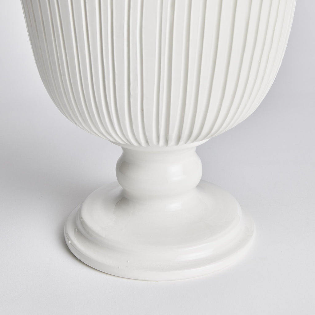 Napa White Perla Wide Vase