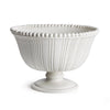 Napa White Perla Decorative Footed Bowl