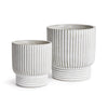 Napa Whitewash Pinny Pots, Set Of 2