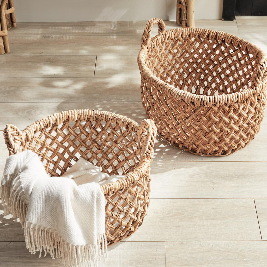 Napa Natural Emlyn Rattan Basket Set With Handles