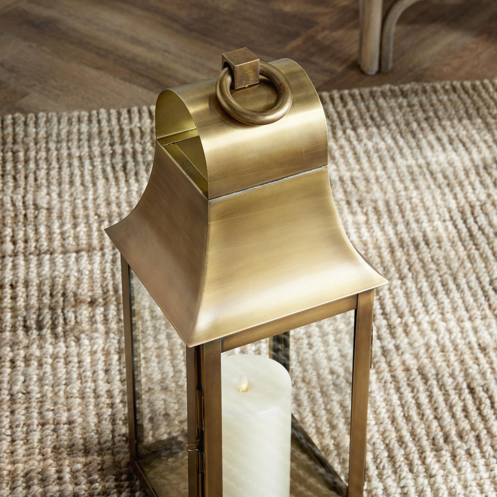 Napa Antique Brass Geneva Lantern Small