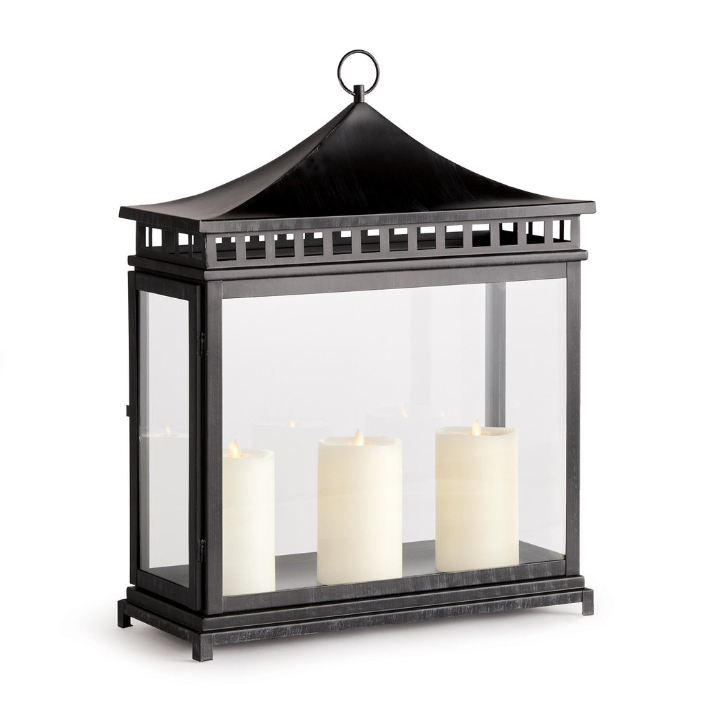 Napa Black Kito Outdoor Rectangular Lantern