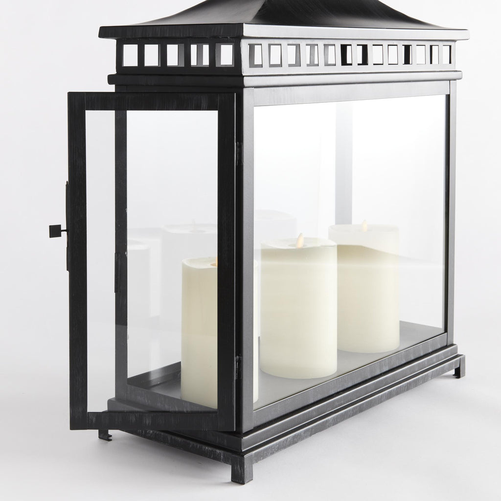 Napa Black Kito Outdoor Rectangular Lantern