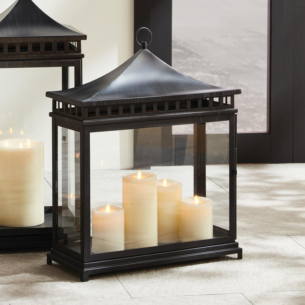 Napa Black Kito Outdoor Rectangular Lantern