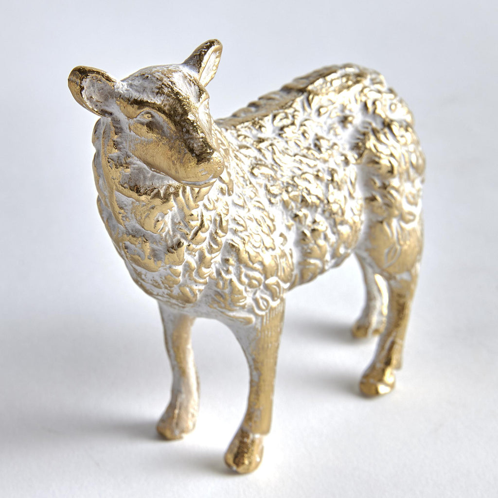 Napa Gold Tufton Sheep Sculpture