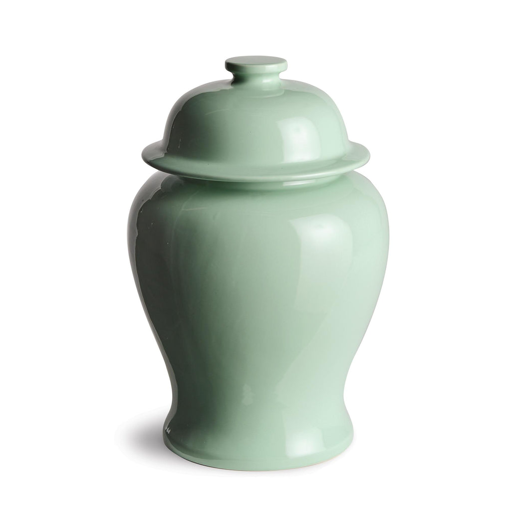 Napa Green Koa Wide Lidded Ginger Jar Small