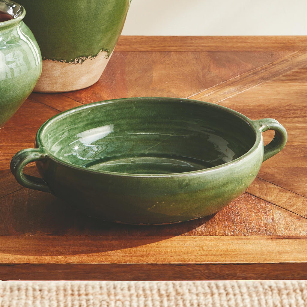 Napa Green/Natural Maisha Decorative Bowl