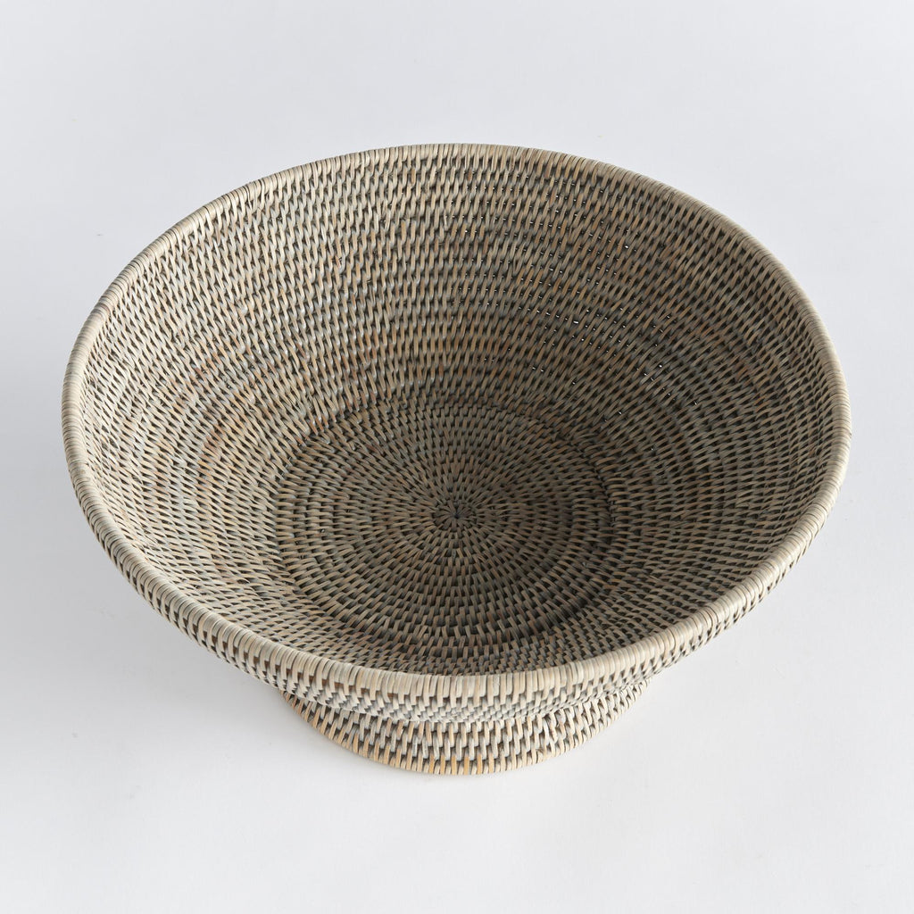 Napa Graywash Burma Rattan Offering Bowl