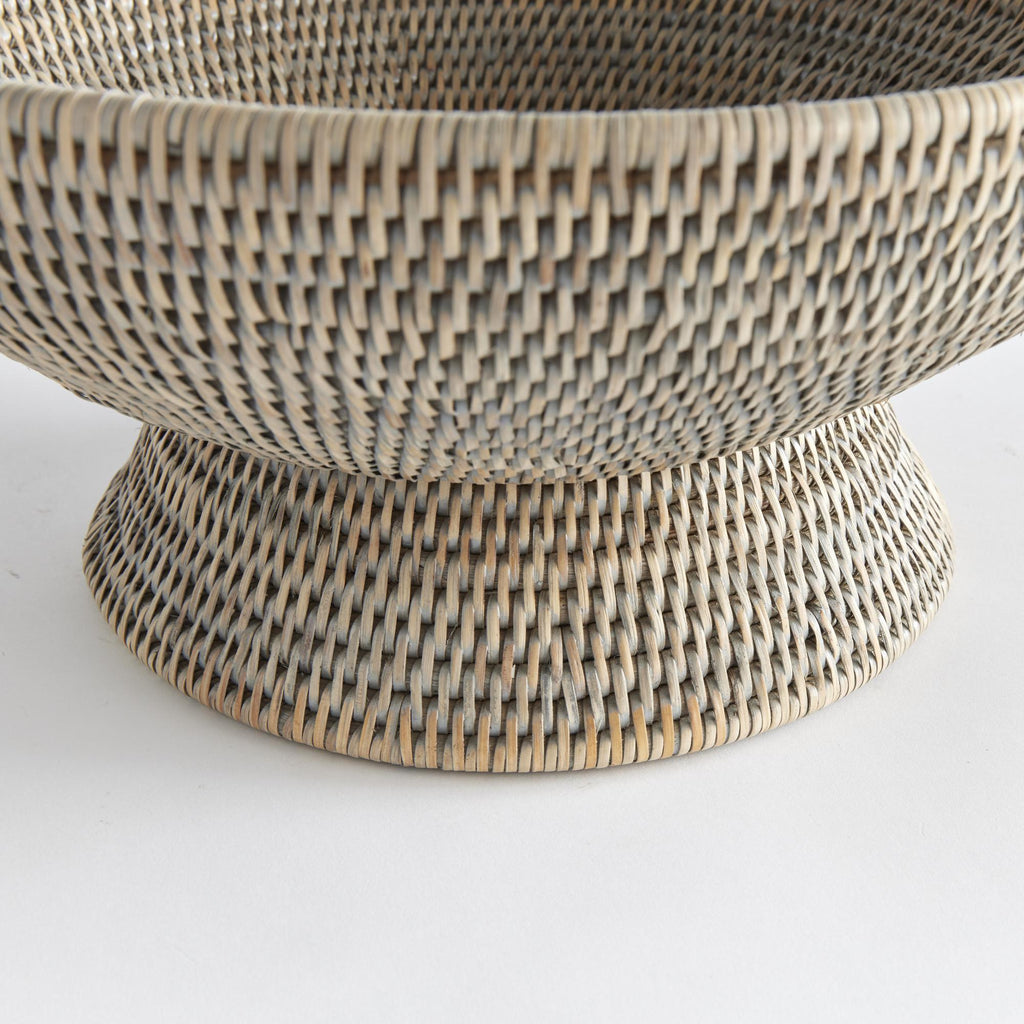 Napa Graywash Burma Rattan Offering Bowl