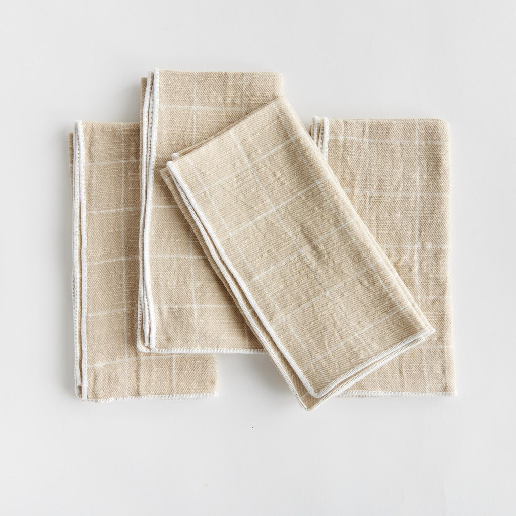 Napa Taupe Avery Napkins, Set Of 4