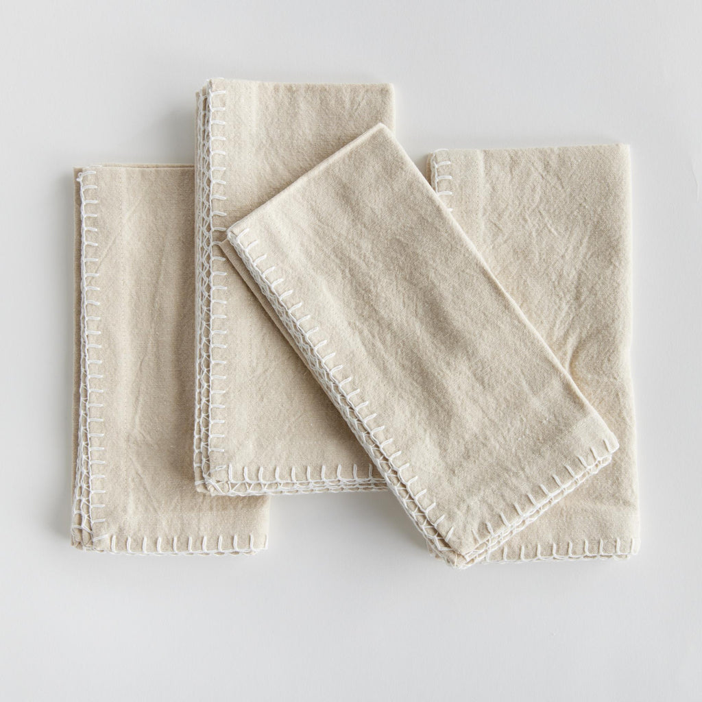 Napa Taupe Addie Napkins, Set Of 4