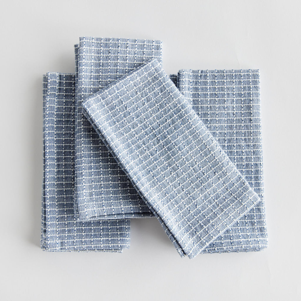 Napa Blue Blake Napkins, Set Of 4