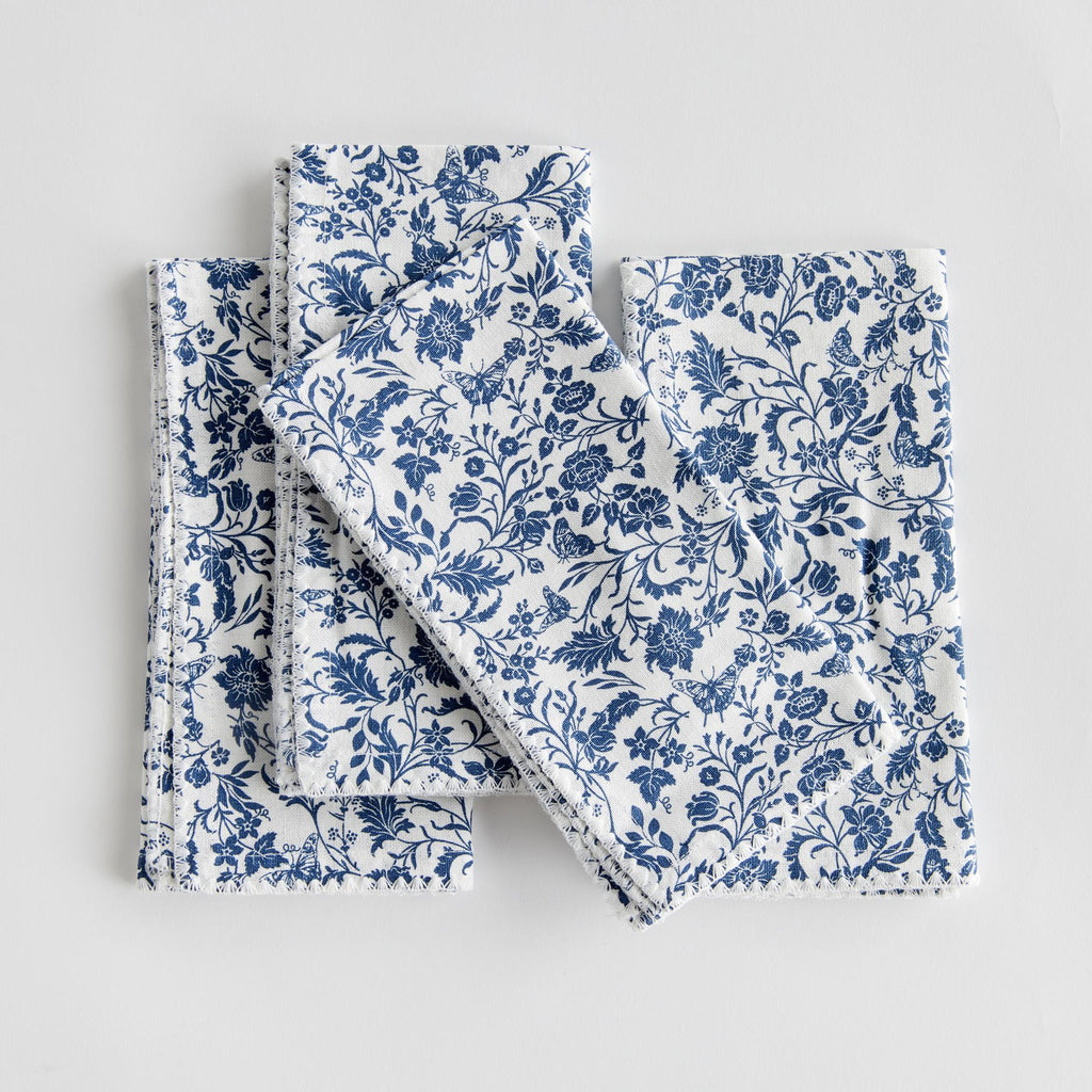 Napa Blue Bella Napkins, Set Of 4