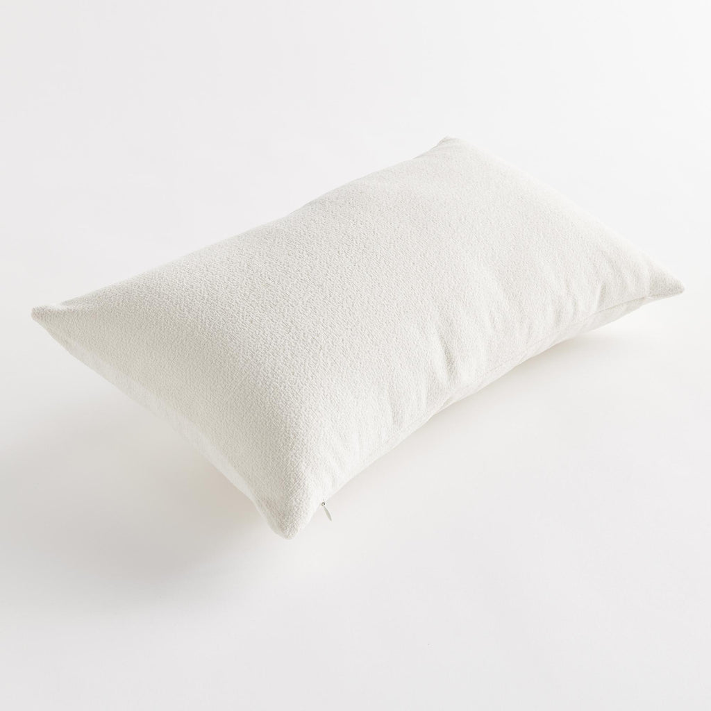 Napa White Cooper Lumbar Indoor-Outdoor Pillow