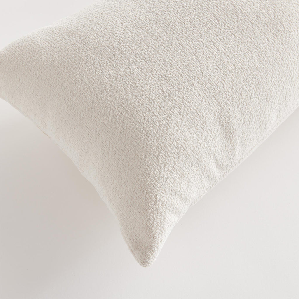 Napa White Cooper Lumbar Indoor-Outdoor Pillow